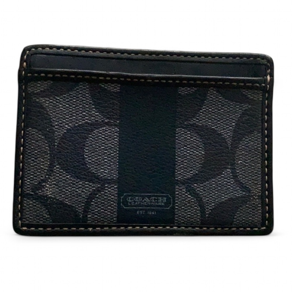 Coach Navy Blue Card Holder - Picture 2 of 7